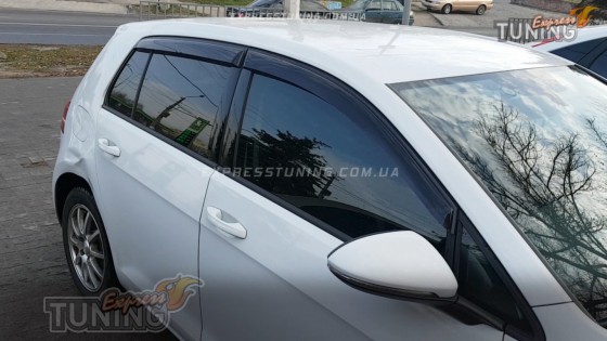 Ветровики Фольксваген Гольф 7 (дефлекторы окон Volkswagen Golf 7
