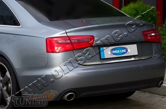 Хромированная кромка багажника Audi A6 C7 (хром кромка багажника