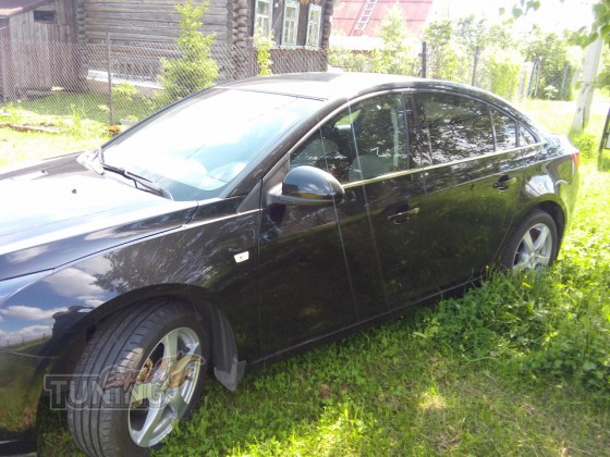 Хромированные молдинги стекол Шевроле Круз (хром нижние молдинги стекол ...