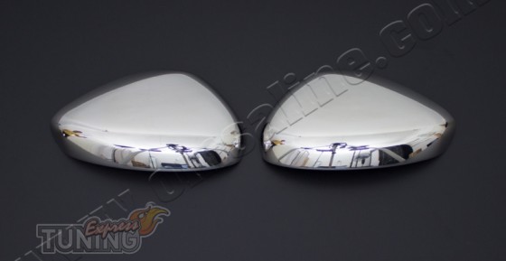 Хромированные накладки на зеркала Ситроен С4 2 (хром пакет на бо
