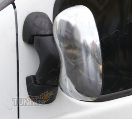 Хромированные накладки на зеркала Опель Виваро 2 (хром пакет для