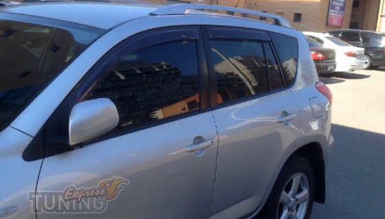 Дефлекторы окон Тойота Рав 4 3 (ветровики Toyota RAV4 3)