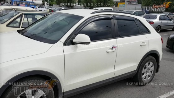Дефлекторы окон Ауди Q3 (ветровики на Audi Q3)