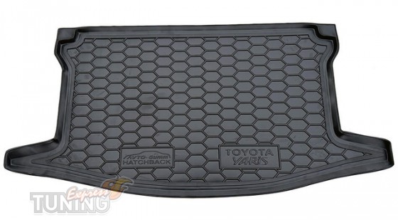 Резиновый коврик в багажник Toyota Yaris 2 