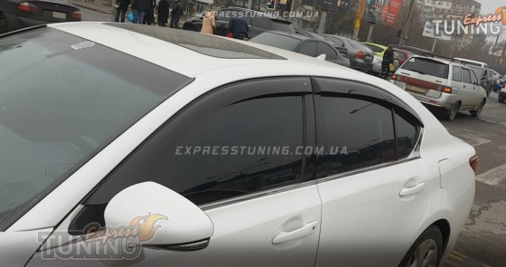 Ветровики Лексус GS 4 (дефлекторы окон Lexus GS 4)