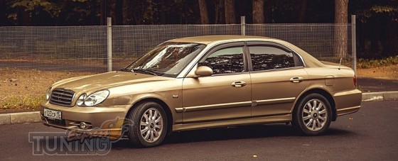 Ветровики Хендай Соната 3 (дефлекторы окон Hyundai Sonata 3)