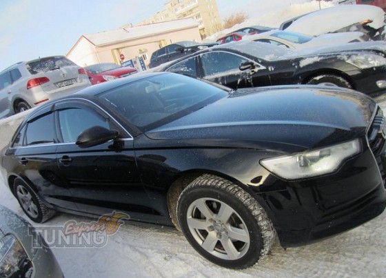 Ветровики Ауди А6 С7 седан (дефлекторы окон Audi A6 C7 sedan)