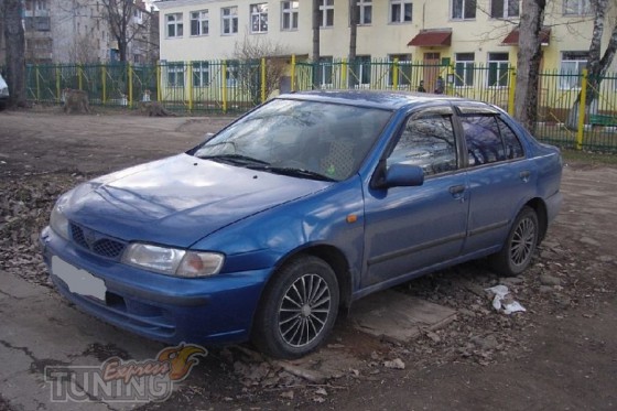 Ветровики Ниссан Альмера Н15 (дефлекторы окон Nissan Almera N15)