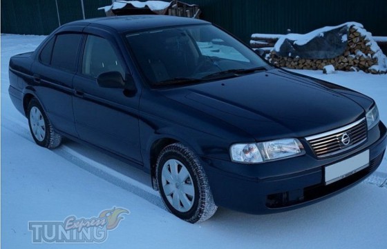 Ветровики Ниссан Санни N16 (дефлекторы окон Nissan Sunny N16)