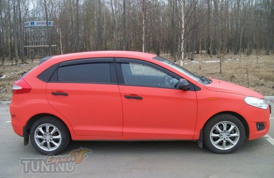 Ветровики Чери Вери хэтчбек (дефлекторы окон Chery Very hatchbac