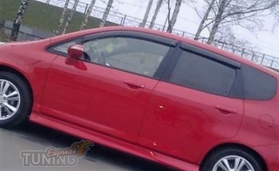 Ветровики Хонда Джаз 1 (дефлекторы окон Honda Jazz 1)