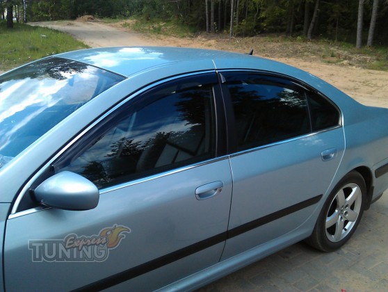 Дефлекторы окон Peugeot 607 седан