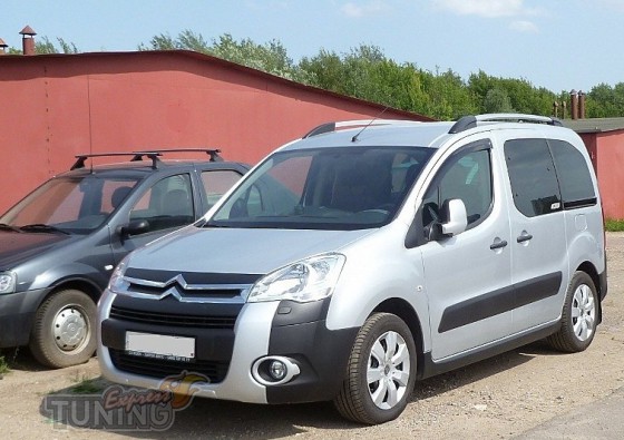 Ветровики Пежо Партнер 2 (дефлекторы окон Peugeot Partner 2 3D)