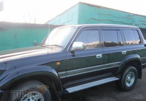 Ветровики Тойота Ленд Крузер 80 (дефлекторы окон Toyota Land Cru