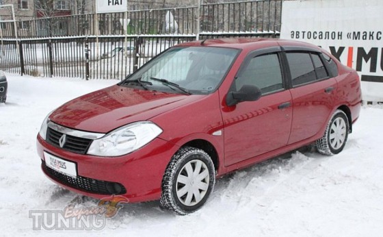 Ветровики Рено Симбол 2 (дефлекторы окон Renault Symbol 2)