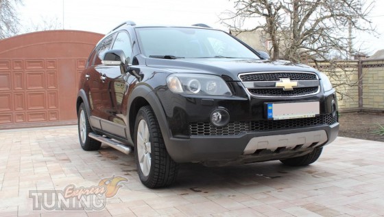 Боковые трубы на Chevrolet Captiva