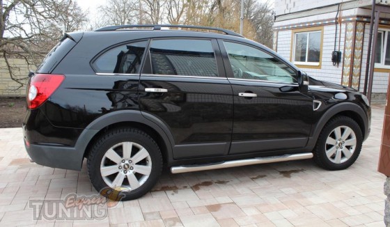 Установка боковых труб на Chevrolet Captiva