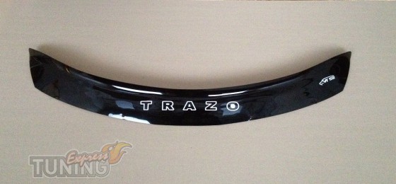 Дефлектор капота Додж Тразо (мухобойка на капот Dodge Trazo)