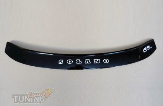 Дефлектор капота Лифан Солано 620 (мухобойка на капот Lifan Solando 620 ...
