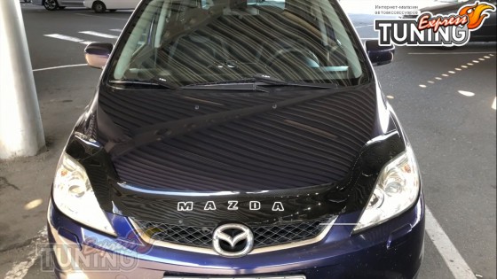 мухобойка на капот Mazda 5 CR