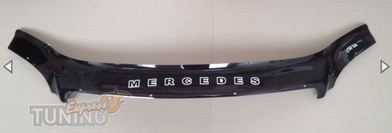 Дефлектор капота Мерседес МЛ-Класс W164 (мухобойка на капот Merc