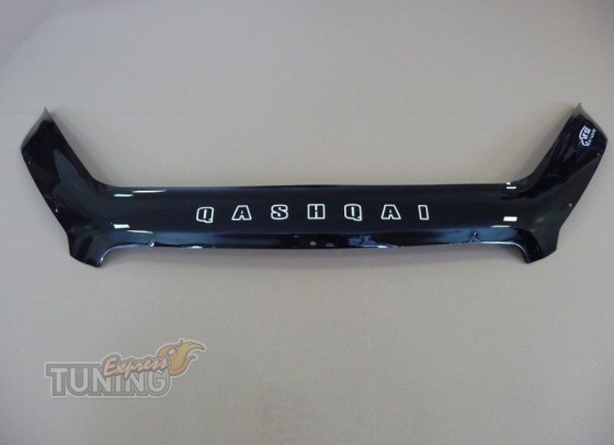 Мухобойка на капот Nissan Qashqai 1 рестайл