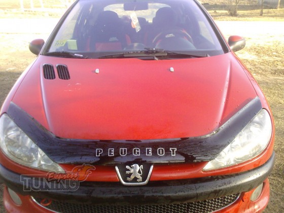 Дефлектор капота Пежо 206 VIP Tuning | Интернет магазин ExpressTuning