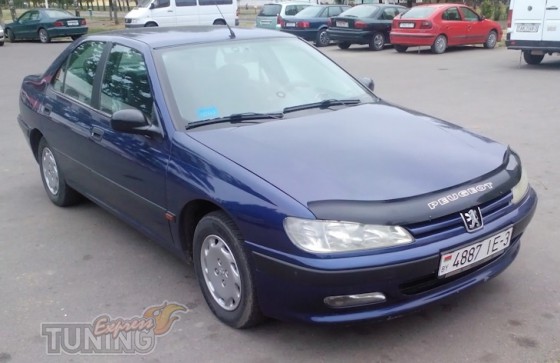 Дефлекторы капота Peugeot 406 вип тюнинг мухобойка
