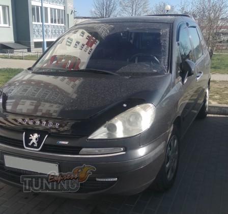 Дефлектор капота Peugeot 807 мухобойка фото