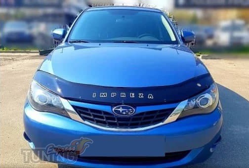 Оригинальный дефлектор на капот Subaru impreza 3 фото