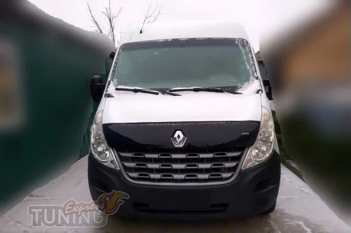 Дефлектор на капот Renault Master 3 дорестайл 2010-2014 мухобойк