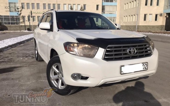 Дефлектор капота для Toyota Highlander 2 Дорестайл фото