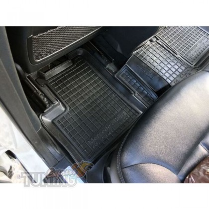 Высокие коврики для Mercedes GL X164 с перемычкой