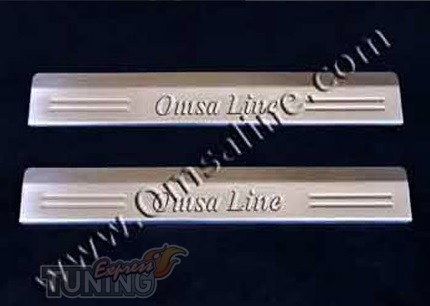 Накладки на пороги Фиат Альбеа - Купить Накладки на пороги Omsa Line ...